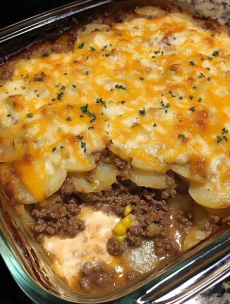 Cheesy Ground Beef and Potato Casserole Recipe Capture d’écran 2025-05-31 112446